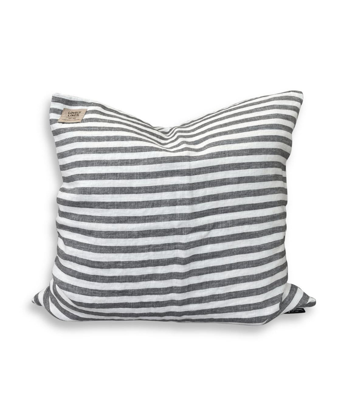 Lovely Linen MISTY Kuddfodral Edge 50X50, Mörkgrå - Azalea Home