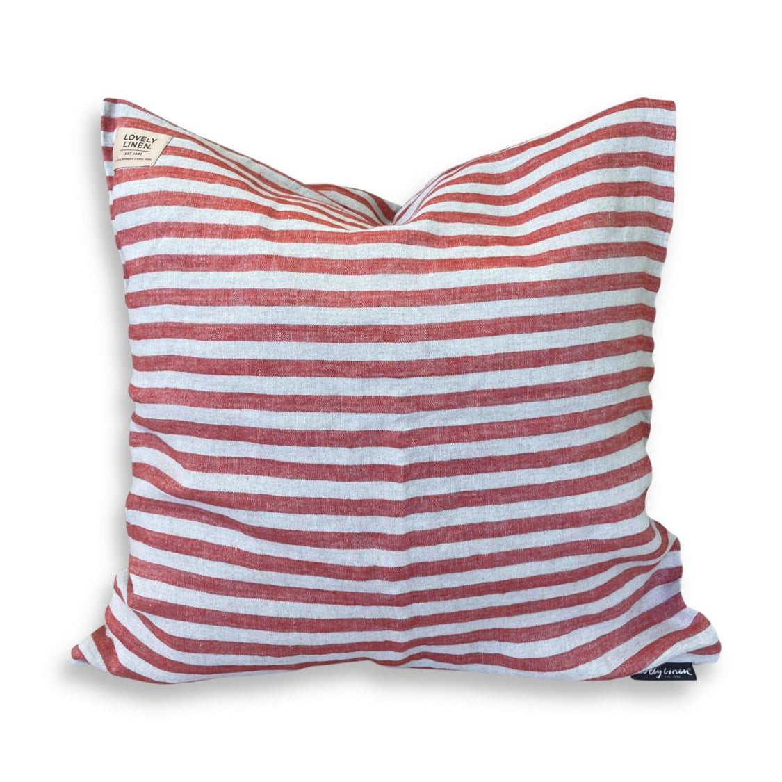 Lovely Linen MISTY Kuddfodral Edge 50X50, Röd - Azalea Home