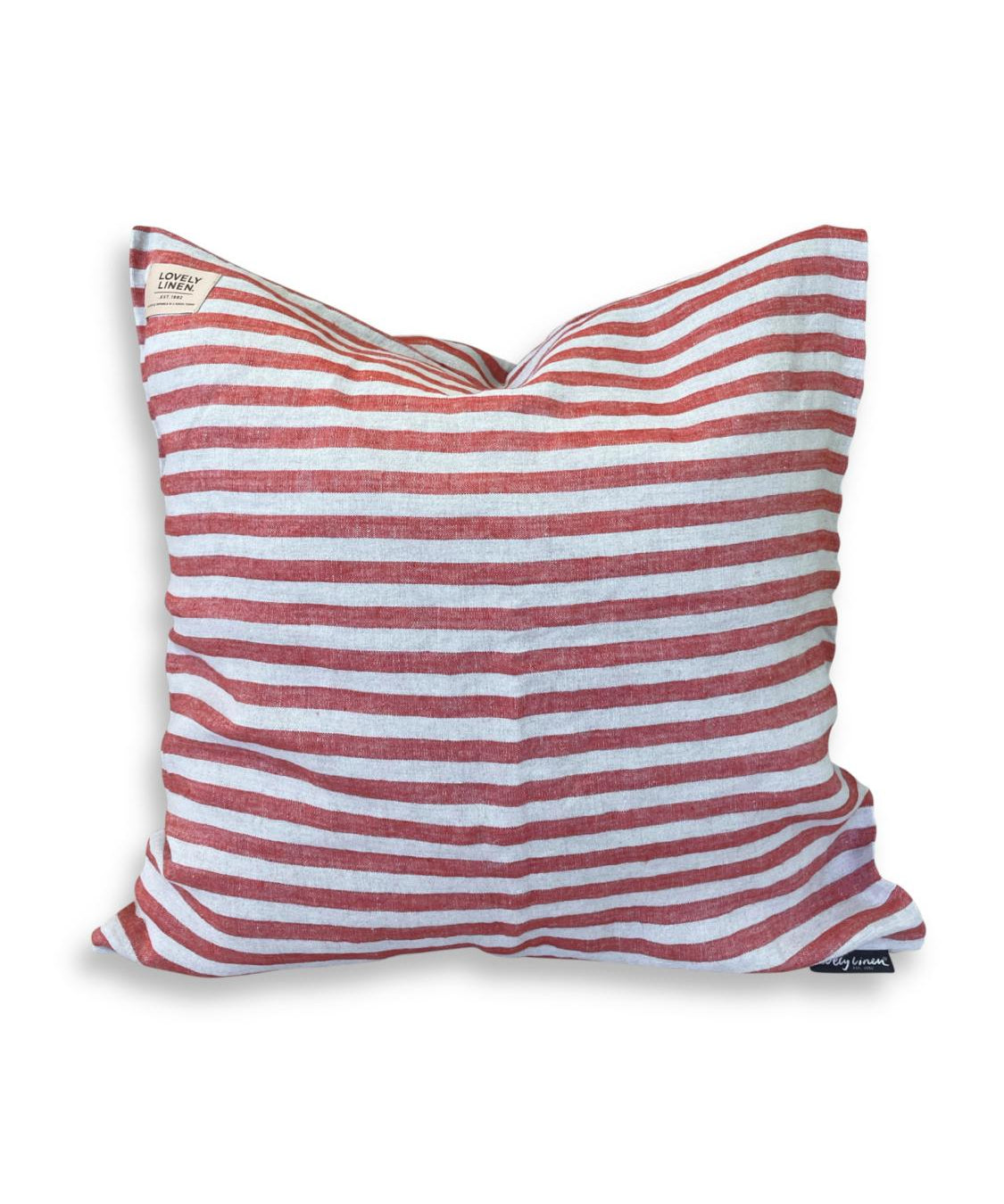 Lovely Linen MISTY Kuddfodral Edge 50X50, Röd - Azalea Home