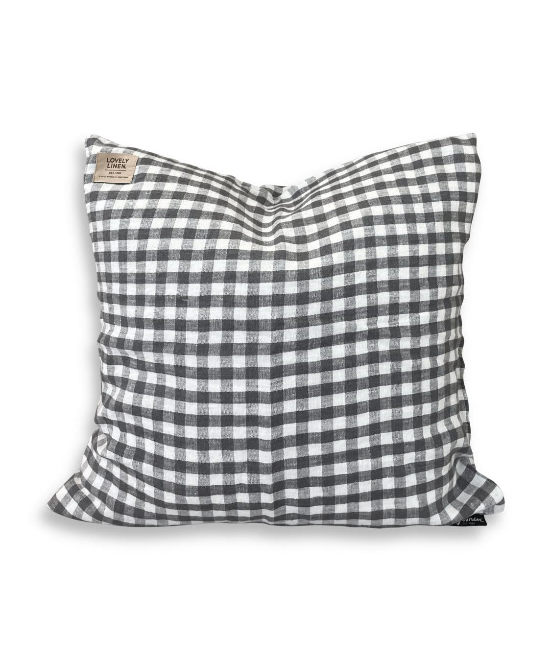 Lovely Linen MISTY Kuddfodral Square 50X50, Mörkgrå - Azalea Home