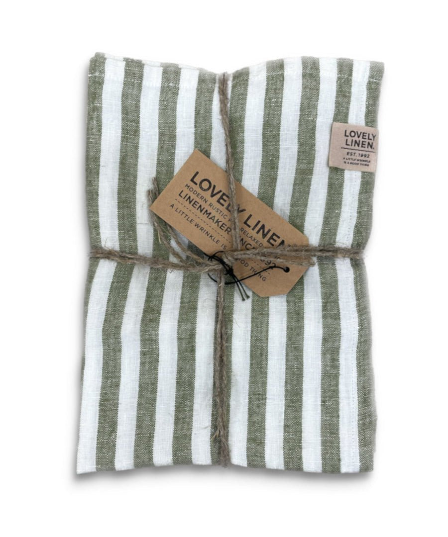Lovely Linen MISTY Löpare Edge 47X150, Grön - Azalea Home