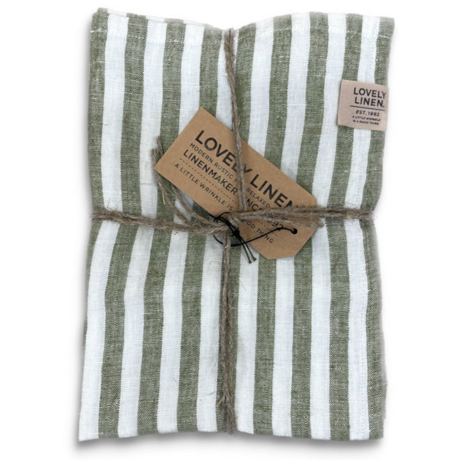 Lovely Linen MISTY Löpare Edge 47X150, Grön - Azalea Home