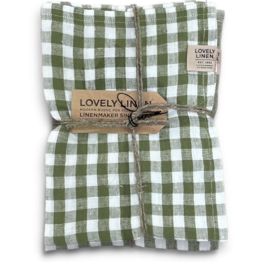 Lovely Linen MISTY Löpare Square 47X150, Grön - Azalea Home