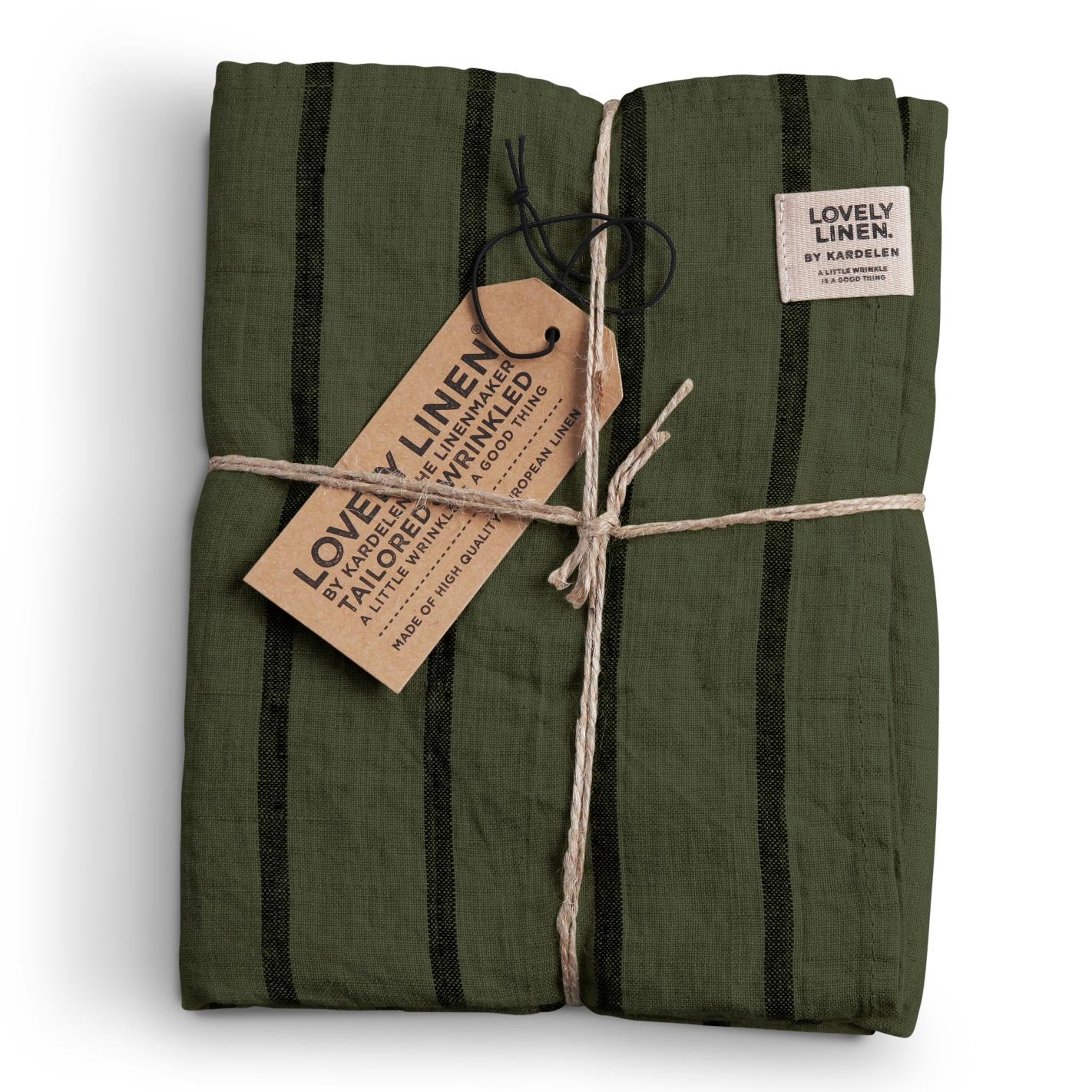 Lovely Linen MISTY Löpare Stripe 47X150, Forest - Azalea Home