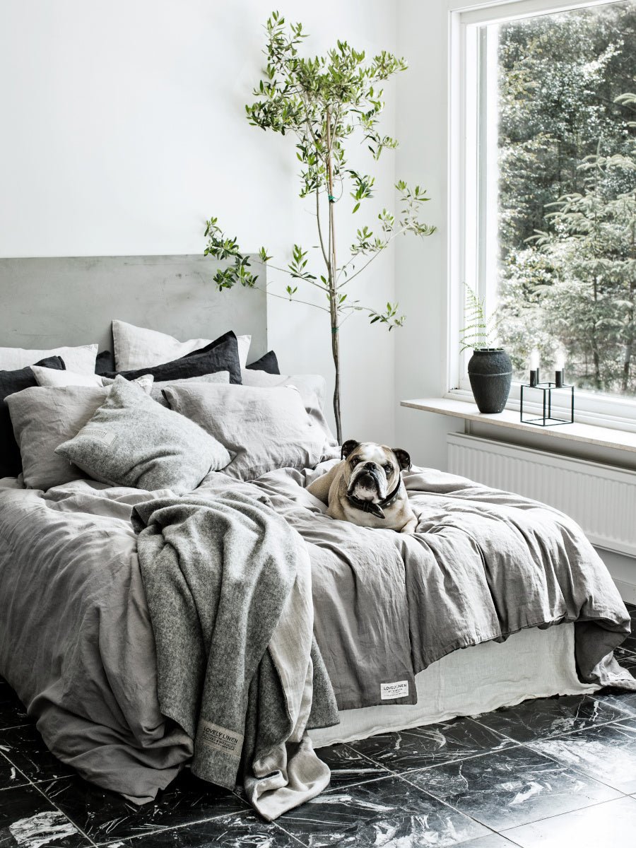 Lovely Linen MISTY Örngott 40X80, Grå - Azalea Home