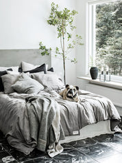 Lovely Linen MISTY Örngott 40X80, Grå - Azalea Home