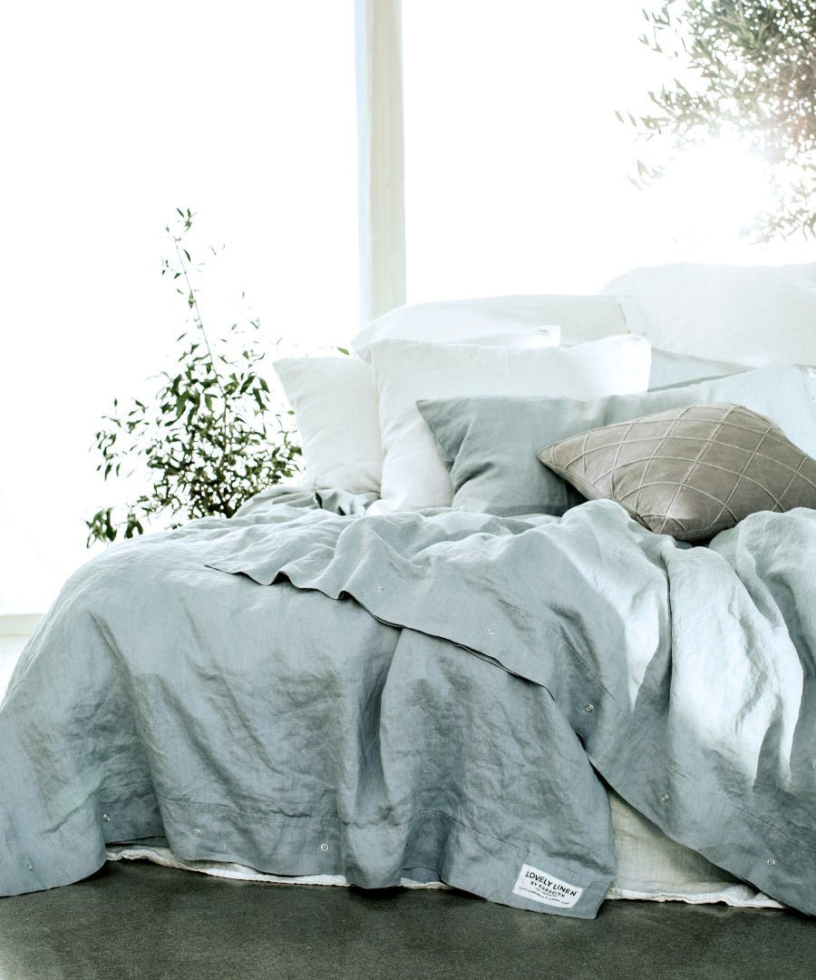 Lovely Linen MISTY Örngott 40X80, Sky - Azalea Home