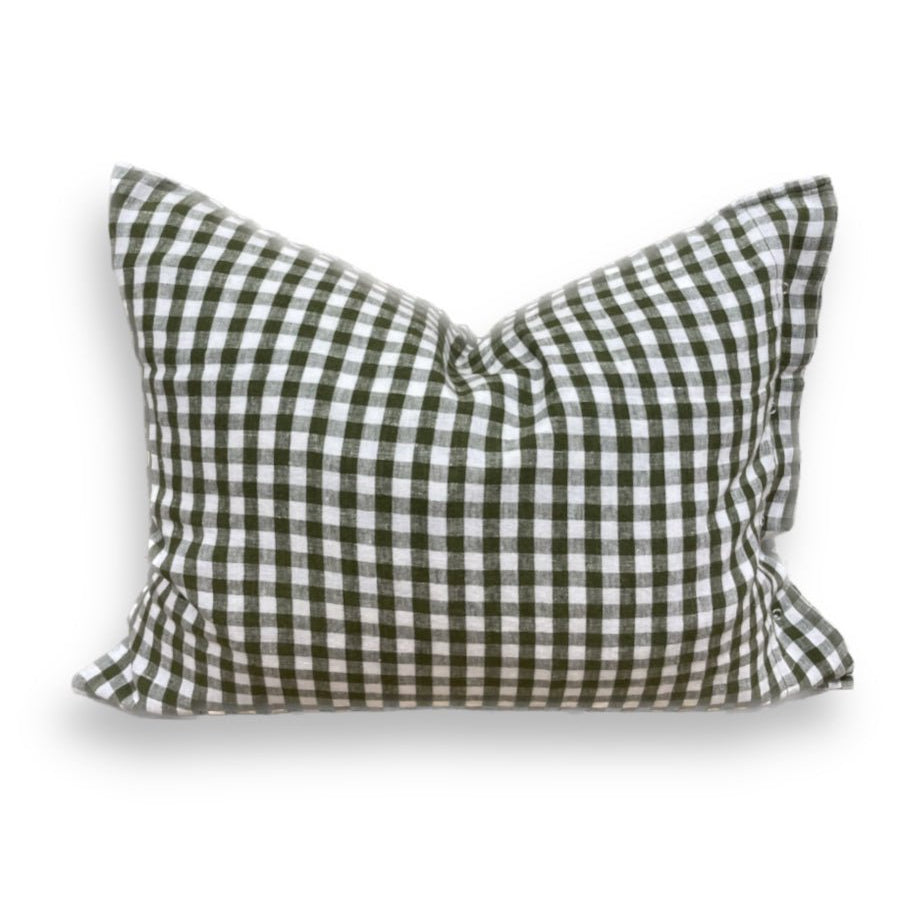 Lovely Linen MISTY Örngott Square 60X63, Grön - Azalea Home