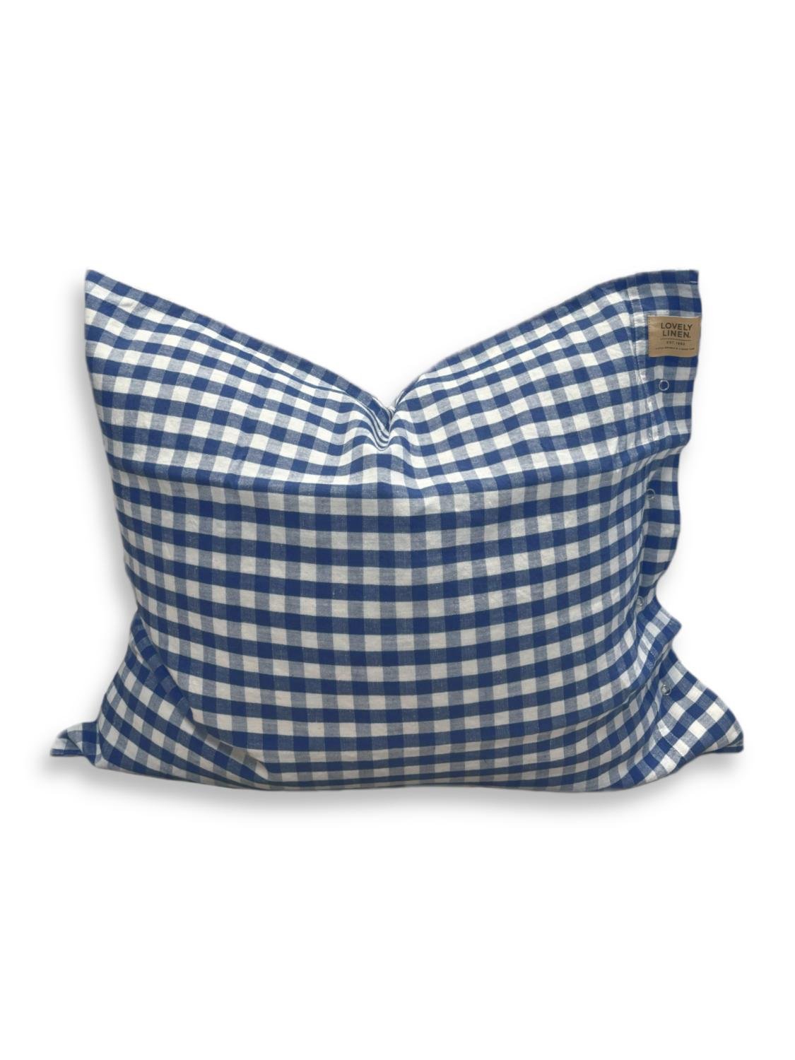 Lovely Linen MISTY Örngott Square 80X80, Denimblå - Azalea Home
