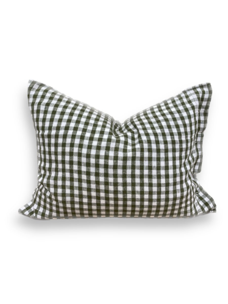 Lovely Linen MISTY Örngott Square 80X80, Grön - Azalea Home