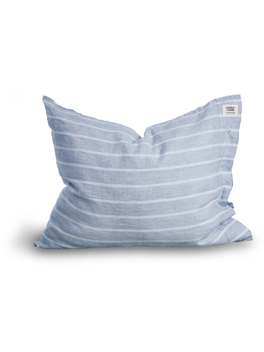 Lovely Linen MISTY Örngott Stripe 60X63, Sky - Azalea Home