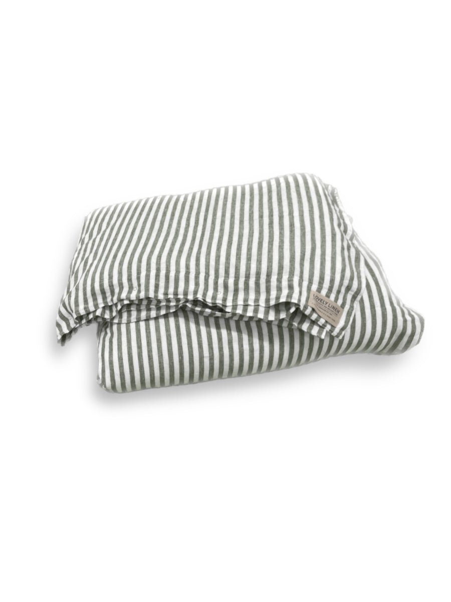 Lovely Linen MISTY Påslakan 135X200, Grön - Azalea Home