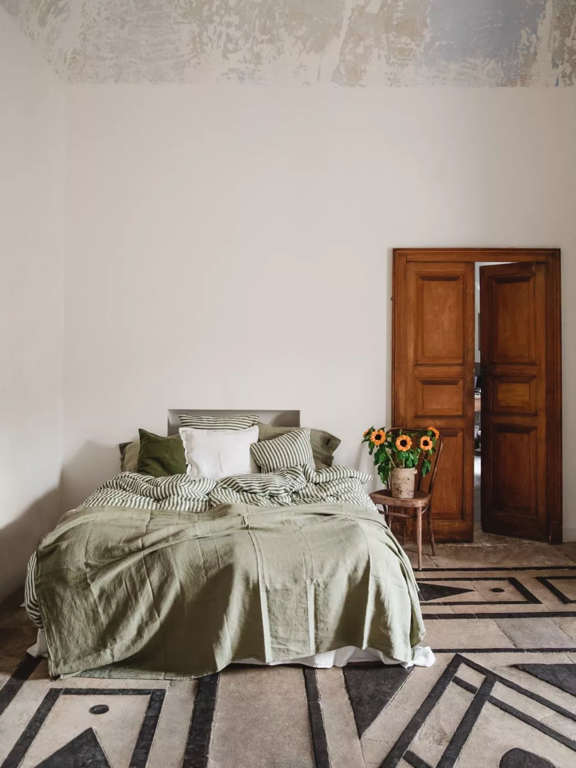 Lovely Linen MISTY Påslakan 135X200, Grön - Azalea Home