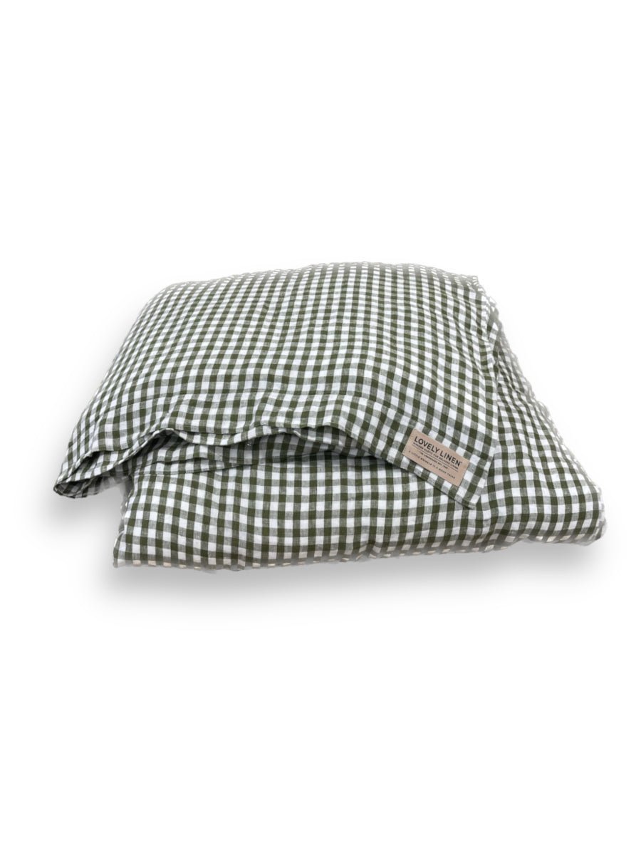 Lovely Linen MISTY Påslakan 135X200, Grön - Azalea Home