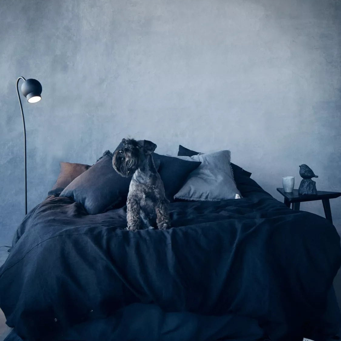 Lovely Linen MISTY Påslakan 135X200, Night - Azalea Home