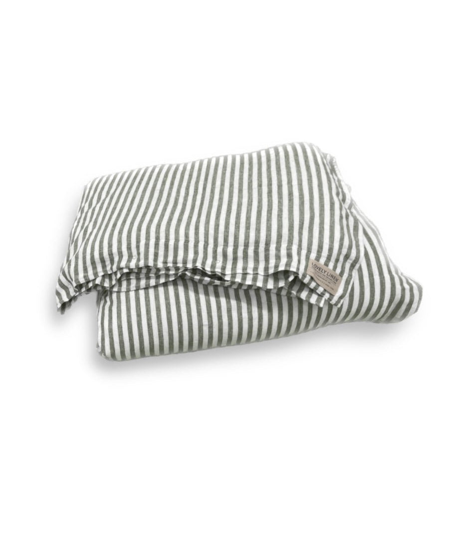Lovely Linen MISTY Påslakan 150X210, Grön - Azalea Home