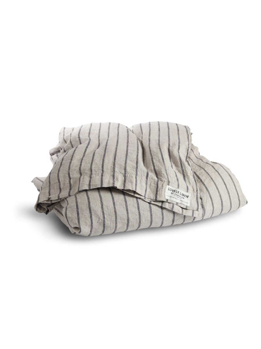 Lovely Linen MISTY Påslakan 150X210, Svart - Azalea Home