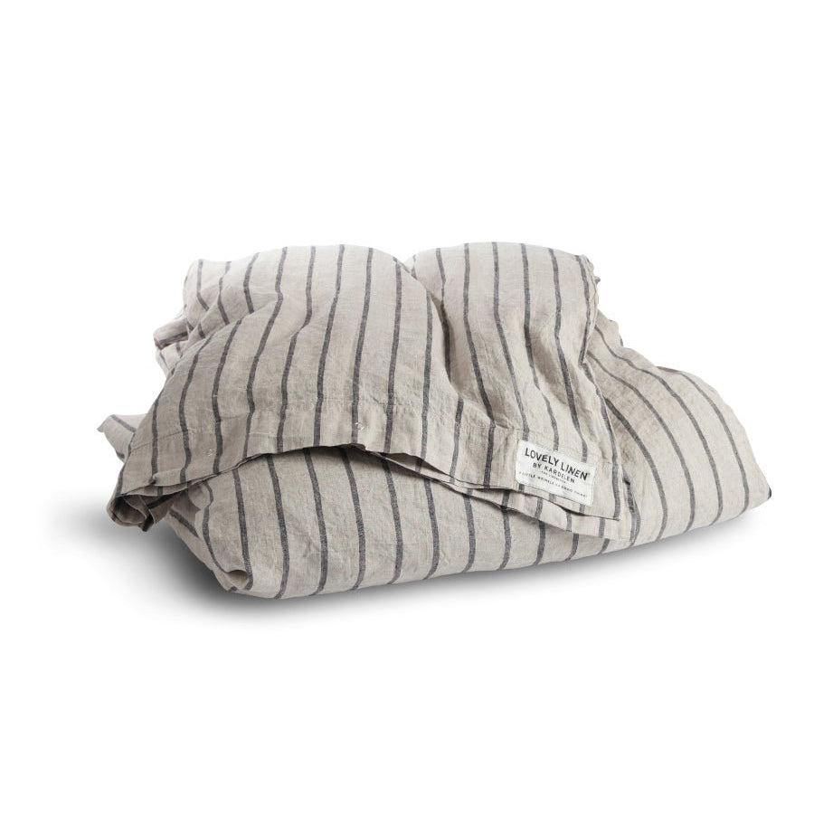 Lovely Linen MISTY Påslakan 150X210, Svart - Azalea Home