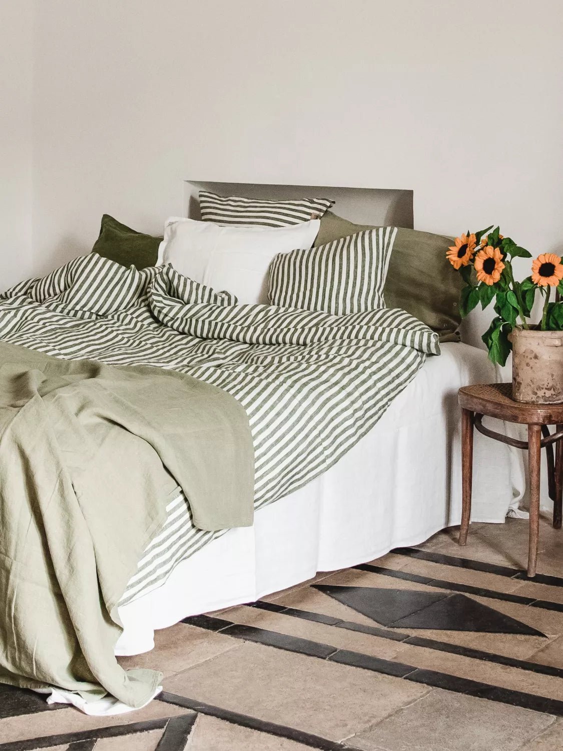 Lovely Linen MISTY Påslakan 155X220, Grön - Azalea Home