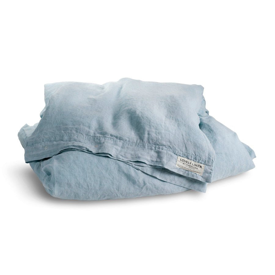 Lovely Linen MISTY Påslakan 155X220, Sky - Azalea Home