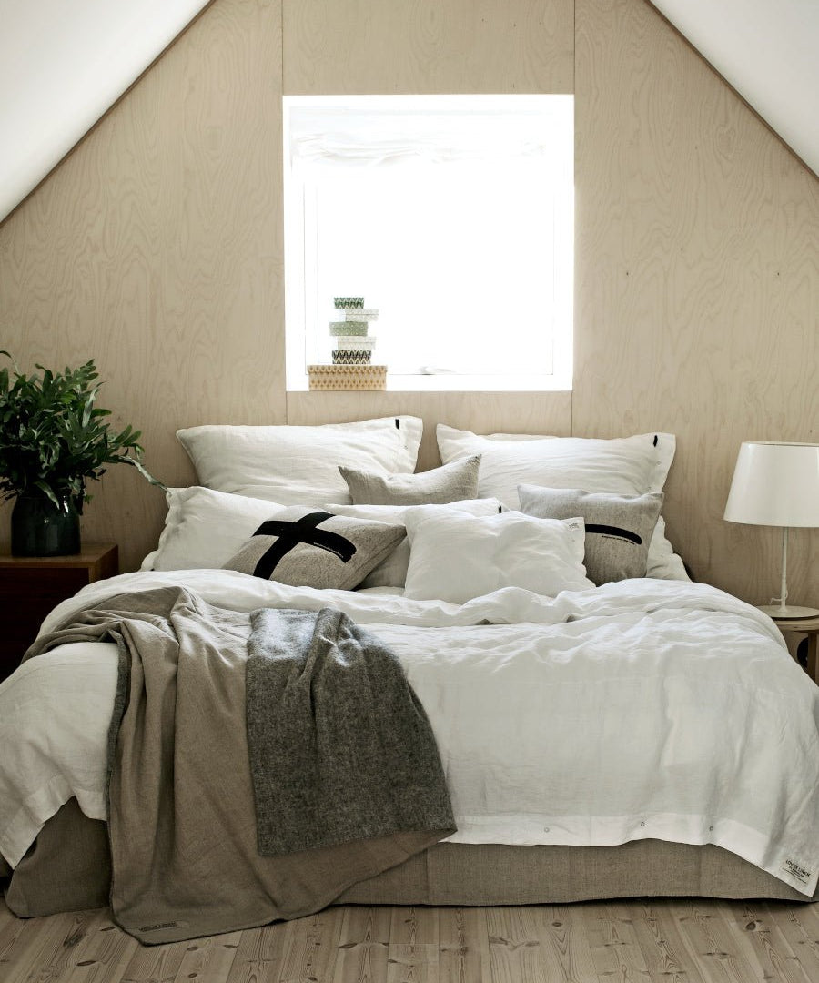 Lovely Linen MISTY Påslakan Dubbel 240X220, Cloud - Azalea Home