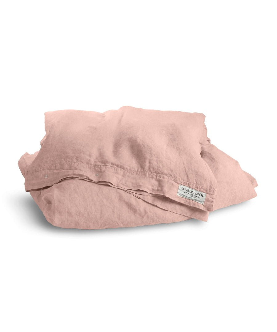 Lovely Linen MISTY Påslakan Dubbel 240X220, Rosa - Azalea Home