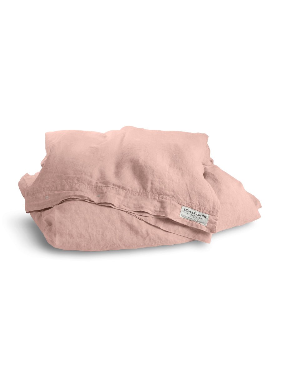 Lovely Linen MISTY Påslakan Dubbel 240X220, Rosa - Azalea Home