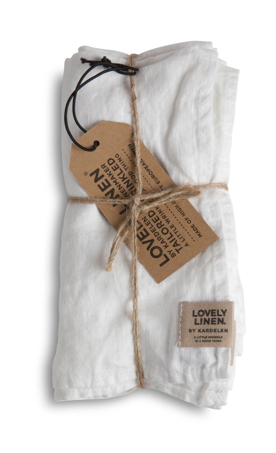 Lovely Linen MISTY Servetter 42X42, Cloud - Azalea Home