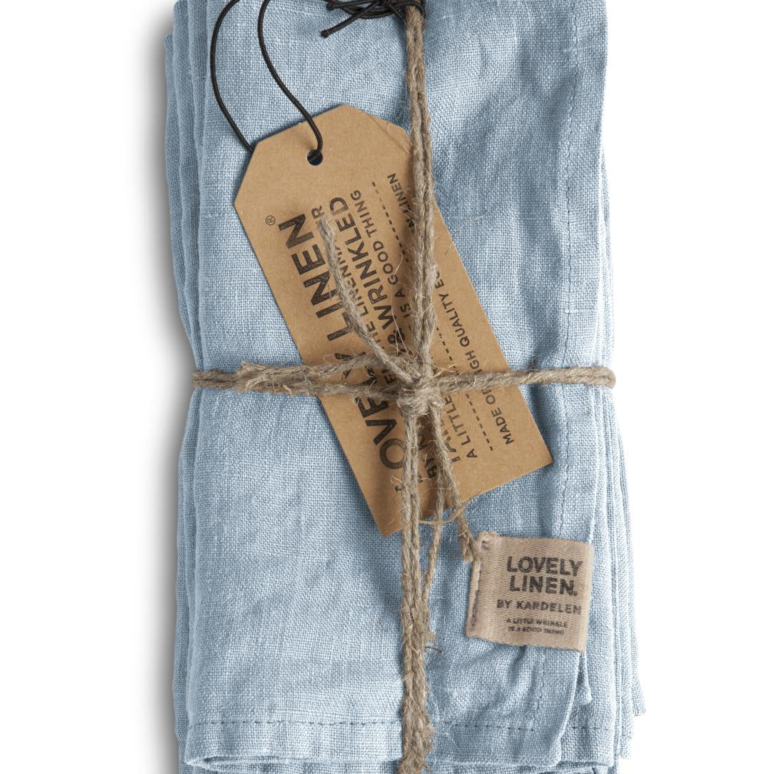 Lovely Linen MISTY Servetter 42X42, Sky - Azalea Home