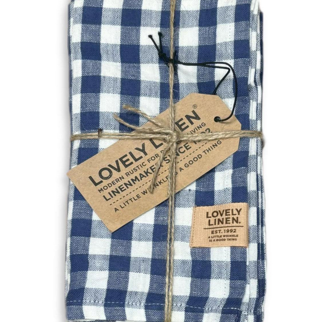 Lovely Linen MISTY Servetter Square 42X42, Denimblå - Azalea Home