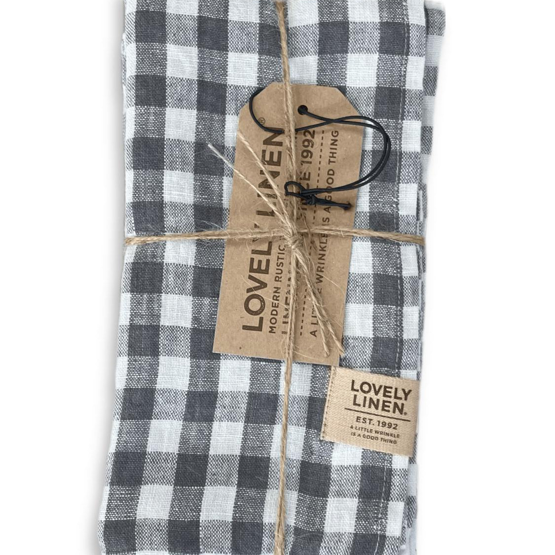 Lovely Linen MISTY Servetter Square 45X45, Mörkgrå - Azalea Home