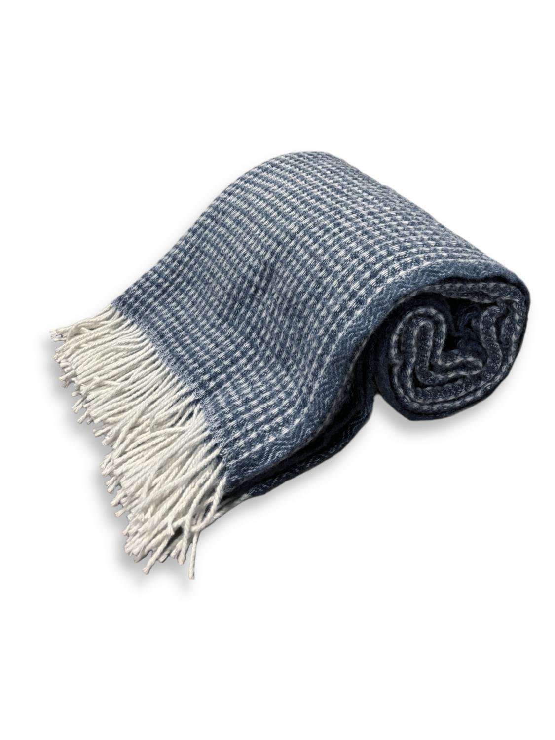 Lovely Linen WOOL Filt Ull 130X170, Blå - Azalea Home