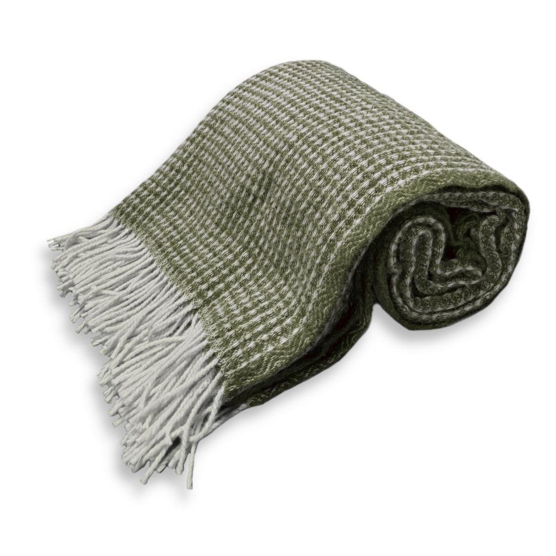 Lovely Linen WOOL Filt Ull 130X170, Grön - Azalea Home