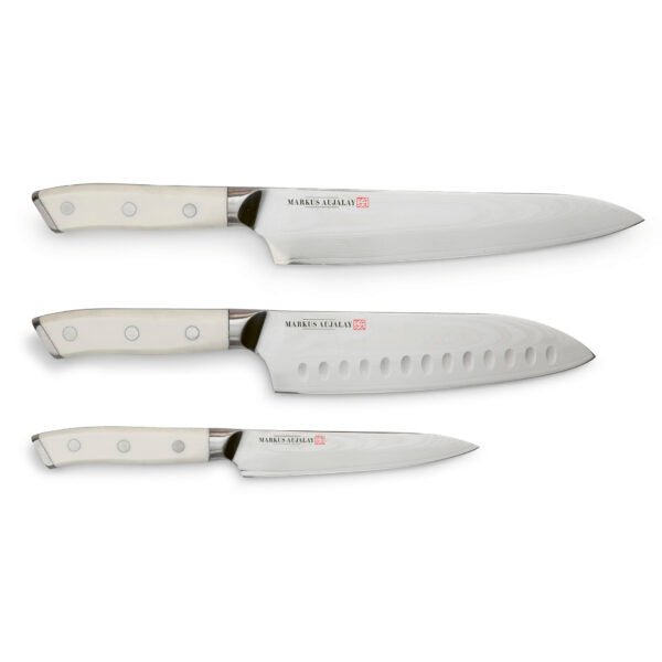 Markus Aujalay Knivset Damaskus 3 - delar - Azalea Home