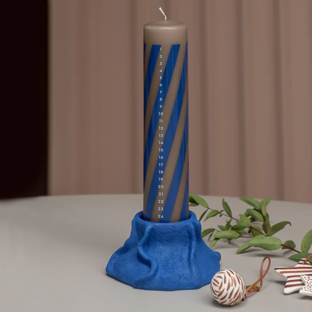 Mette Ditmer ART PIECE Blockljusstake, Kobolt - Azalea Home