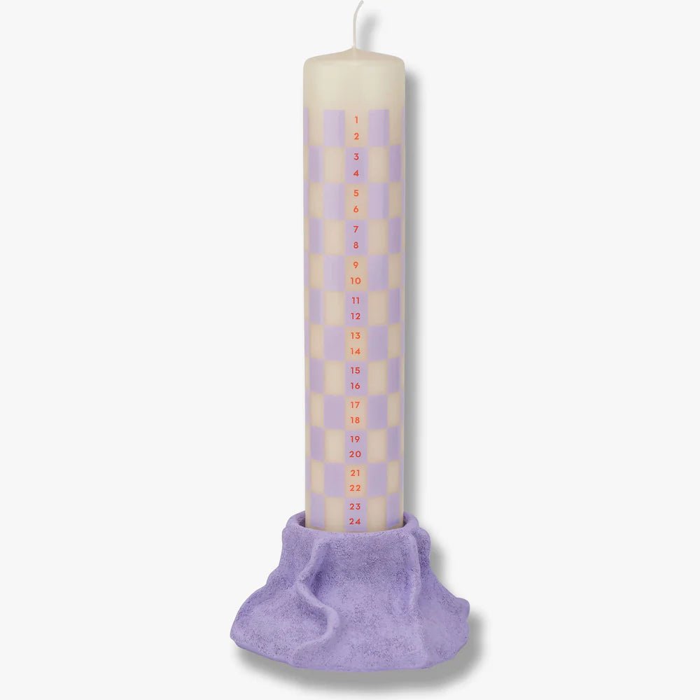 Mette Ditmer ART PIECE Blockljusstake, Ljus lila - Azalea Home