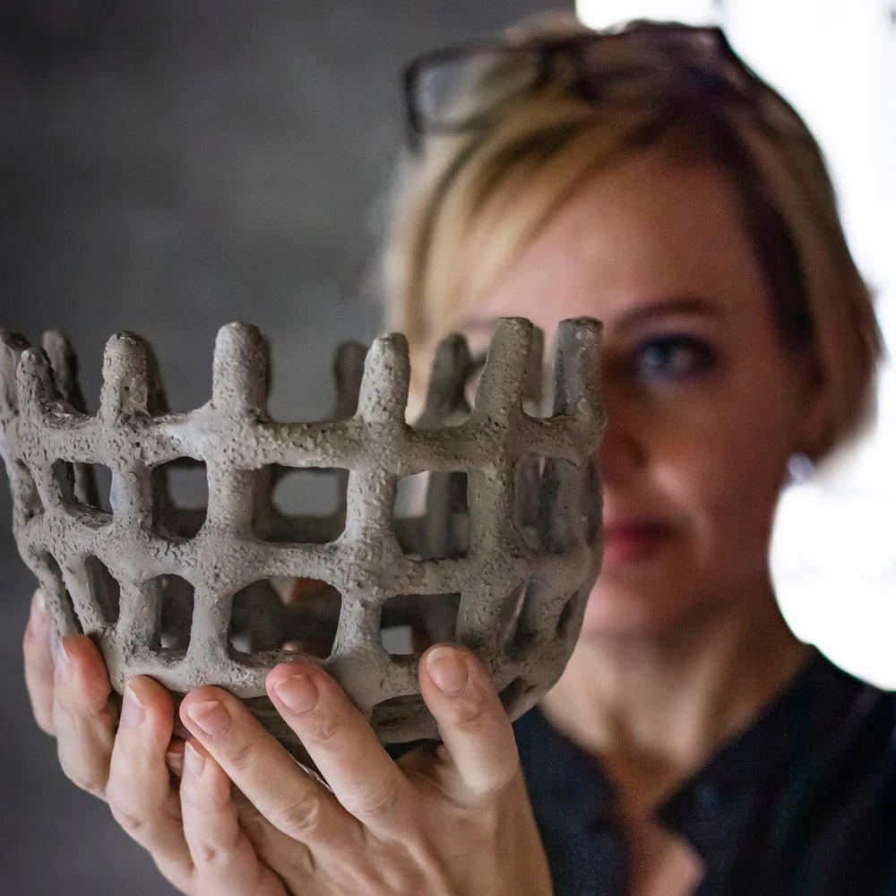 Mette Ditmer ART PIECE Dekorationsskål Ø19, Sand - Azalea Home