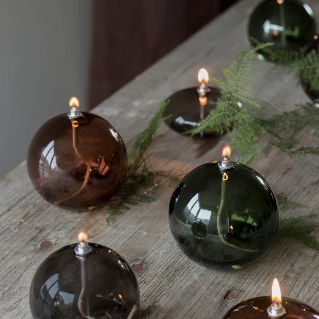 Mette Ditmer AURA Oljelampa, Smoke grey - Azalea Home