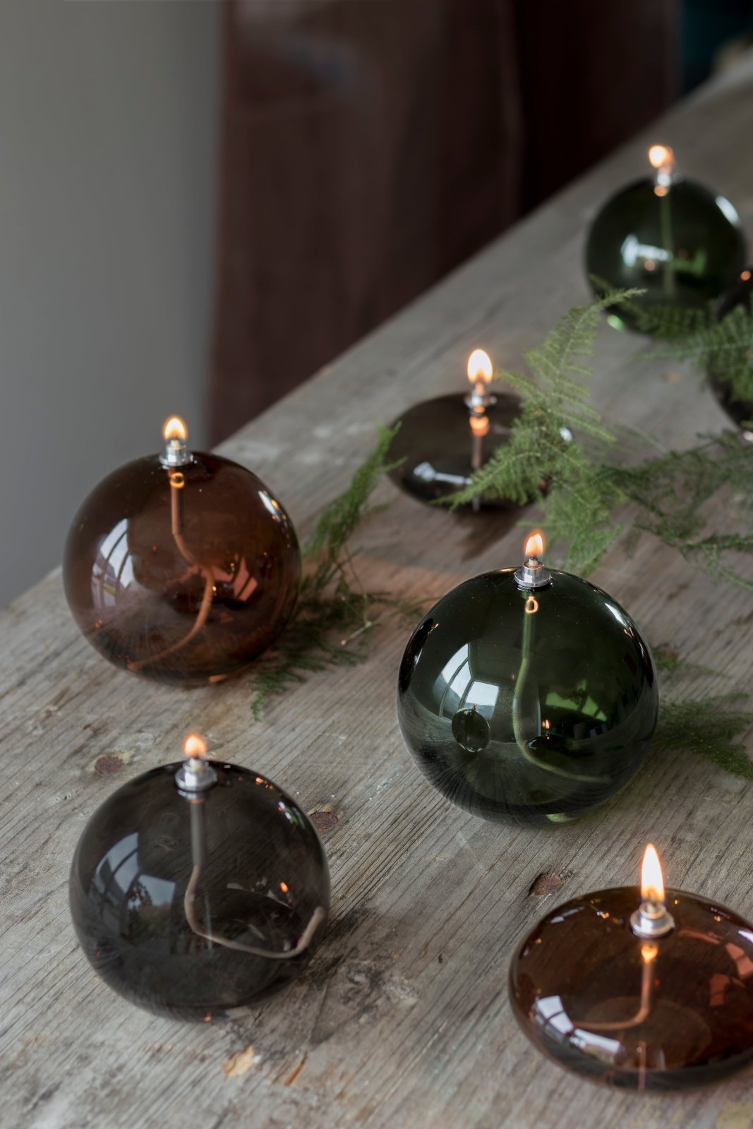 Mette Ditmer AURA Oljelampa, Smoke grey - Azalea Home