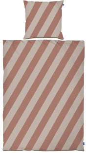 Mette Ditmer DIAGONAL Bäddset, Brick / Sand - Azalea Home