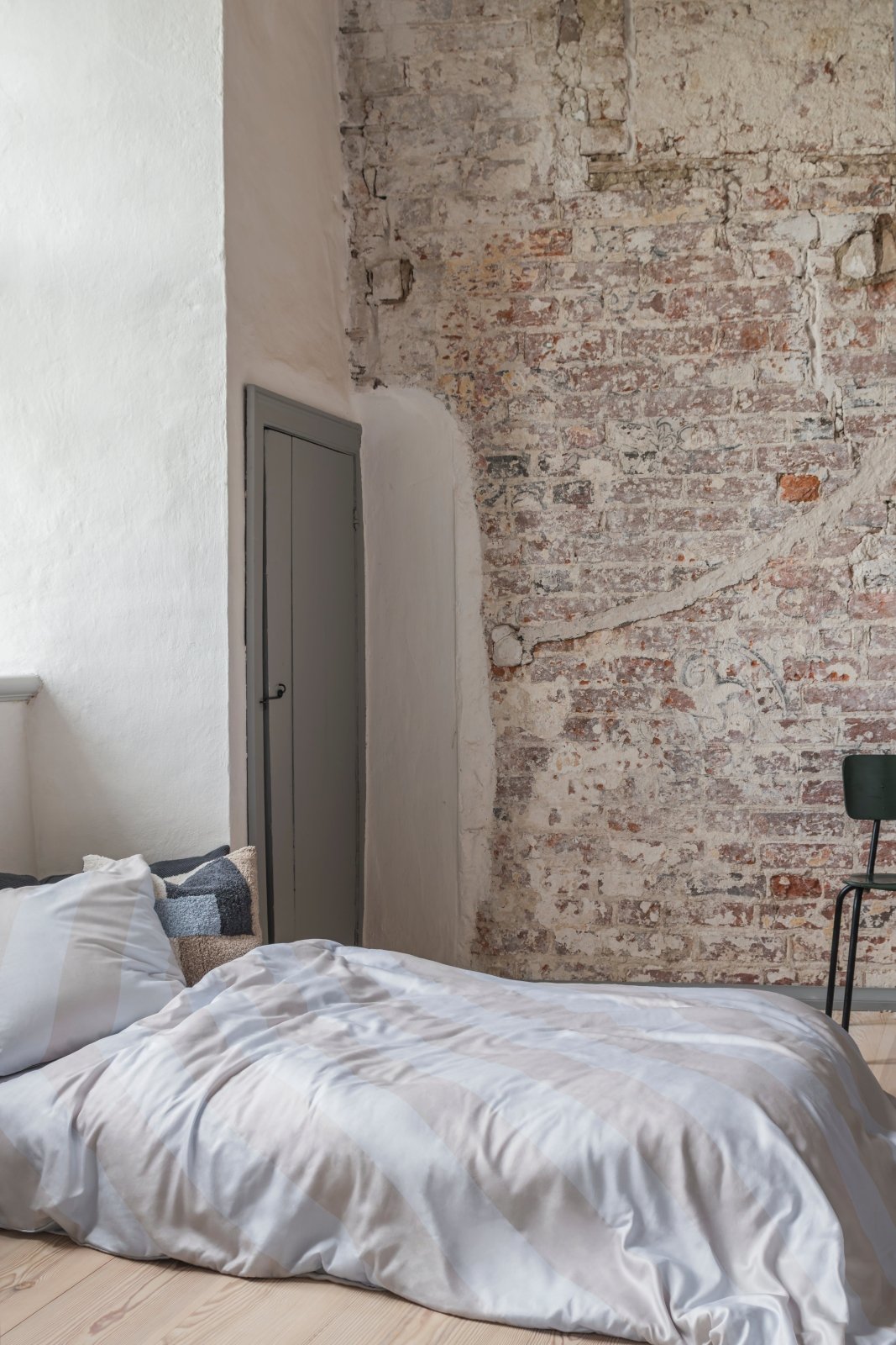Mette Ditmer DIAGONAL Bäddset, Ljusblå / Sand - Azalea Home