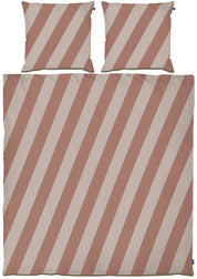Mette Ditmer DIAGONAL Bäddset, Ljusblå / Sand - Azalea Home