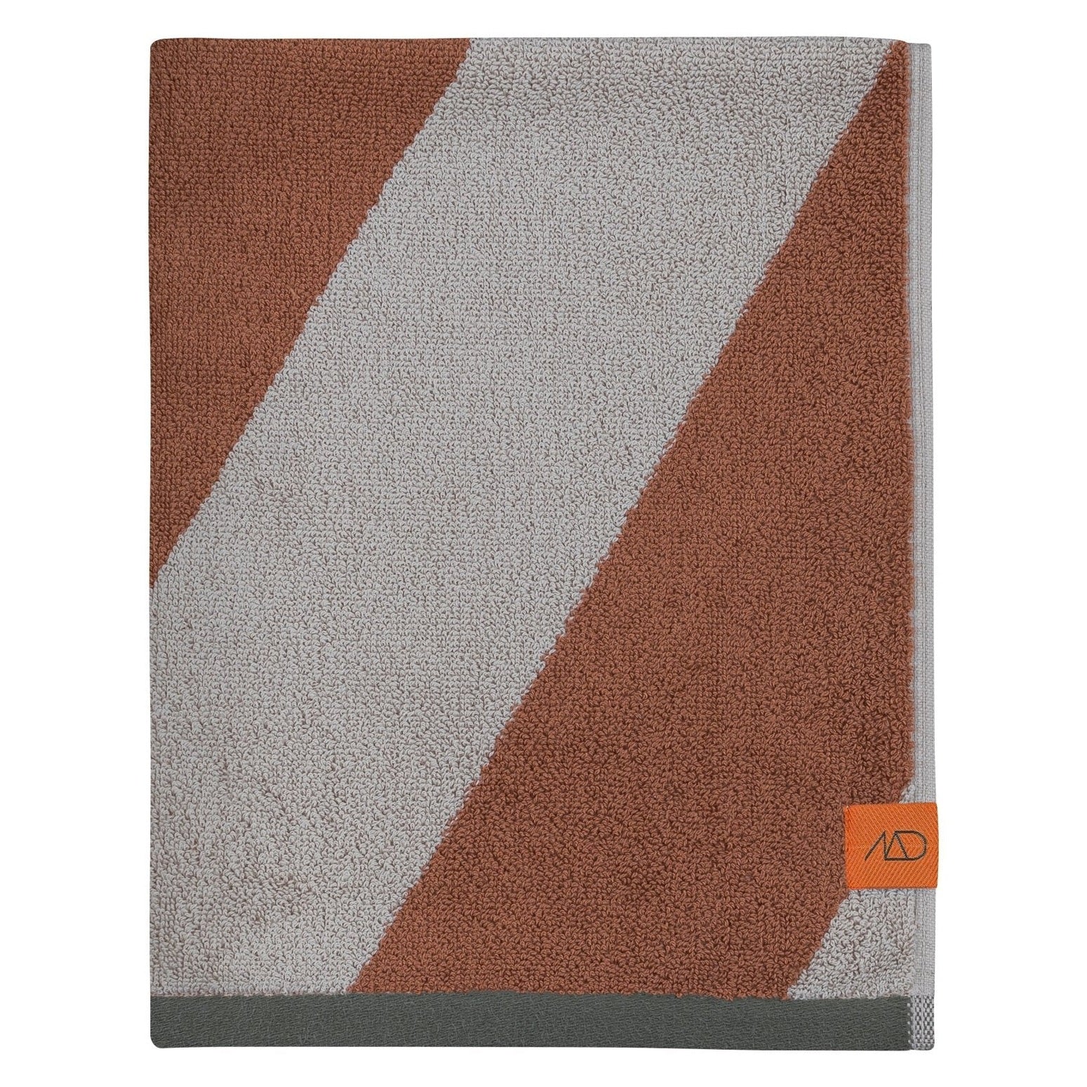 Mette Ditmer DIAGONAL Badhandduk 70x133, Brick - Azalea Home