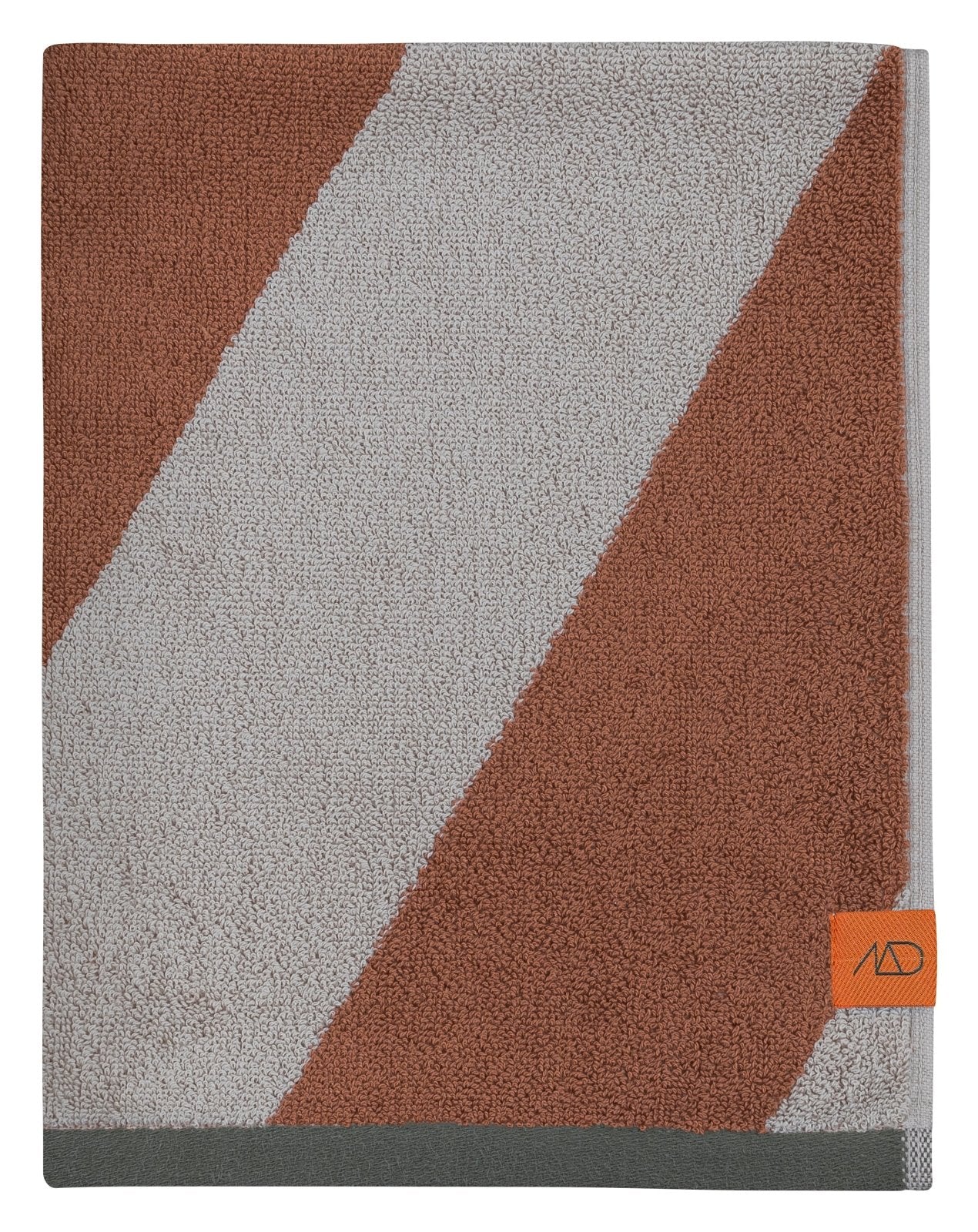 Mette Ditmer DIAGONAL Badhandduk 70x133, Brick - Azalea Home