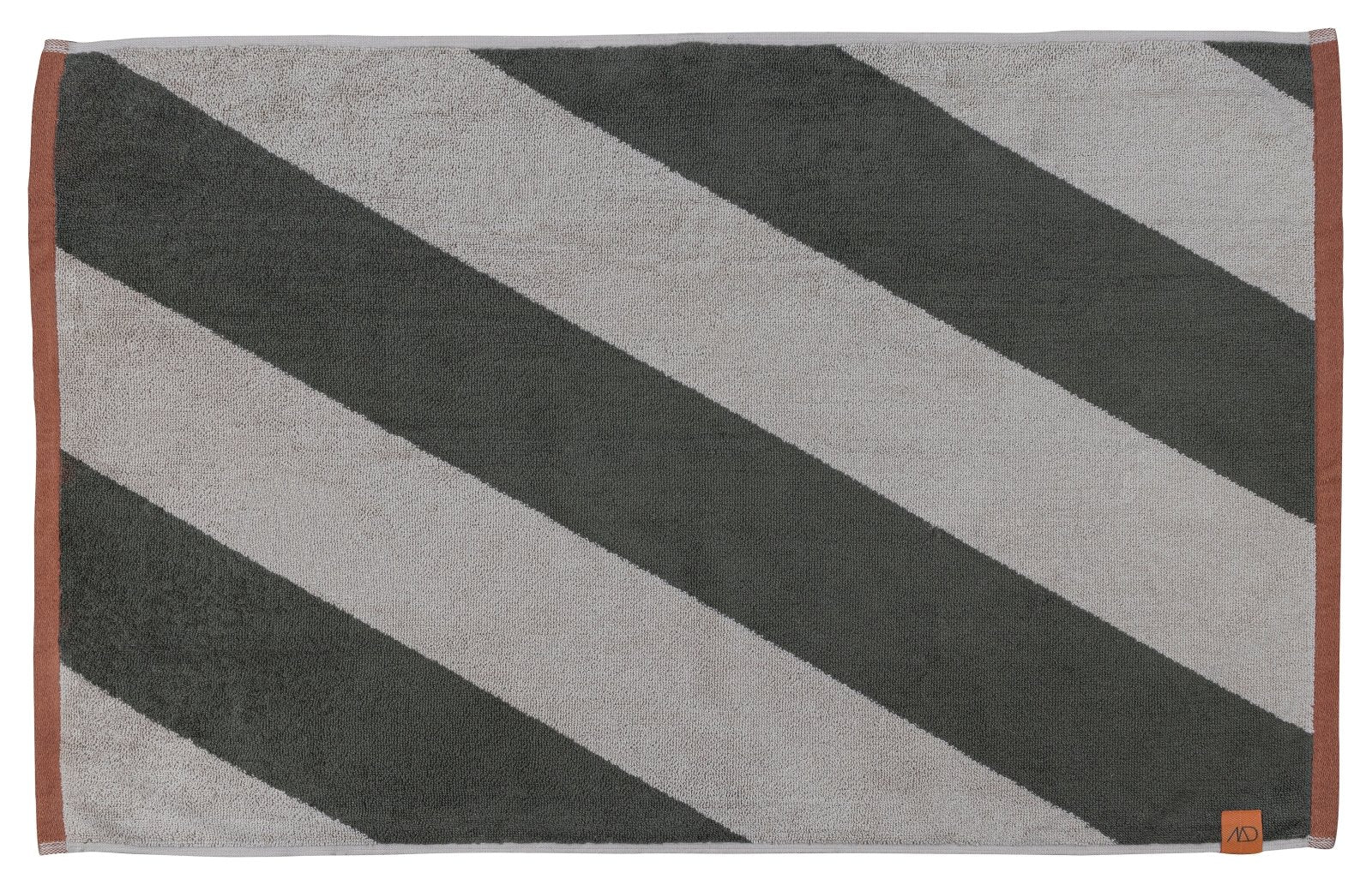 Mette Ditmer DIAGONAL Badrumsmatta 50x80, Dark olive - Azalea Home