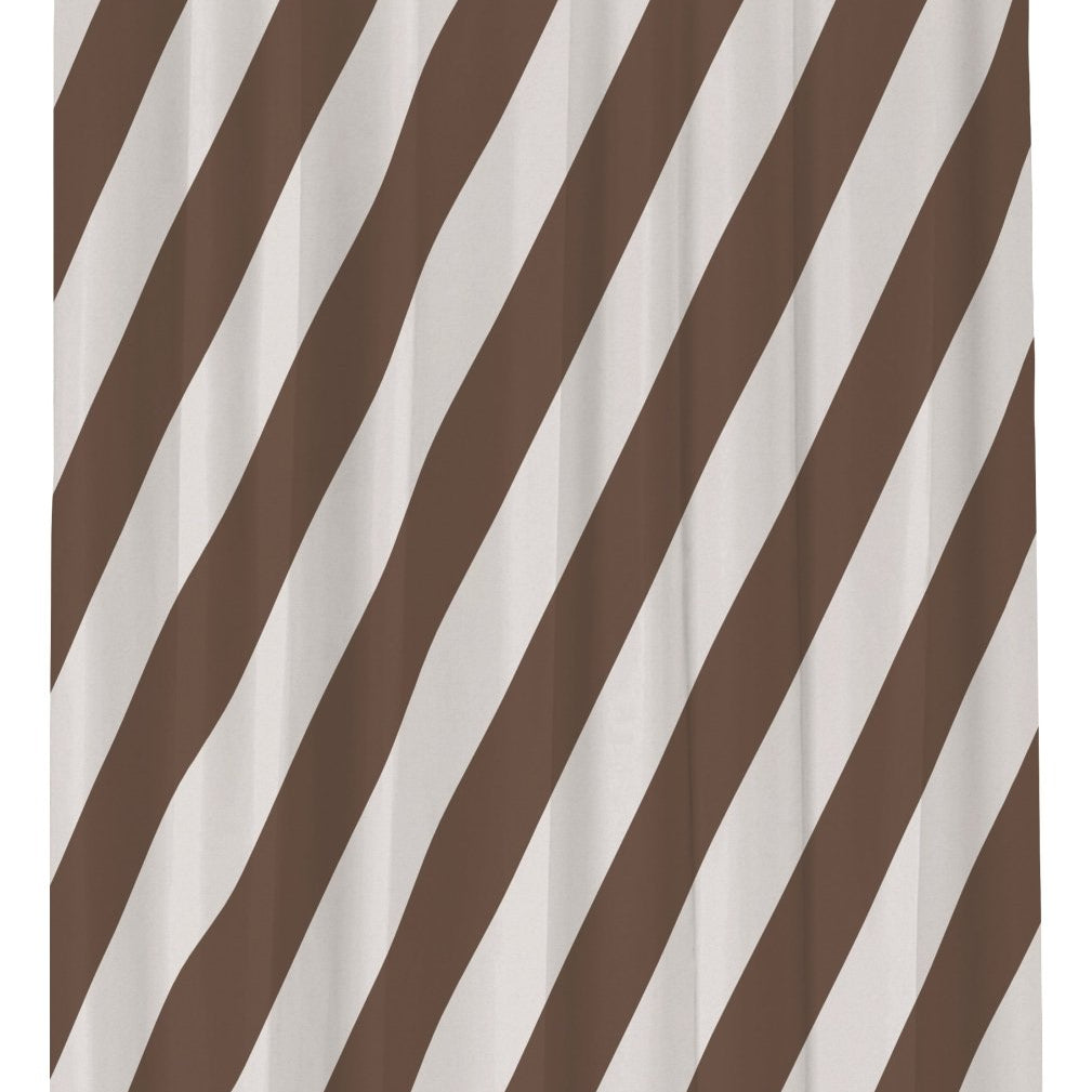 Mette Ditmer DIAGONAL Duschdraperi 150x200, Chocolate - Azalea Home