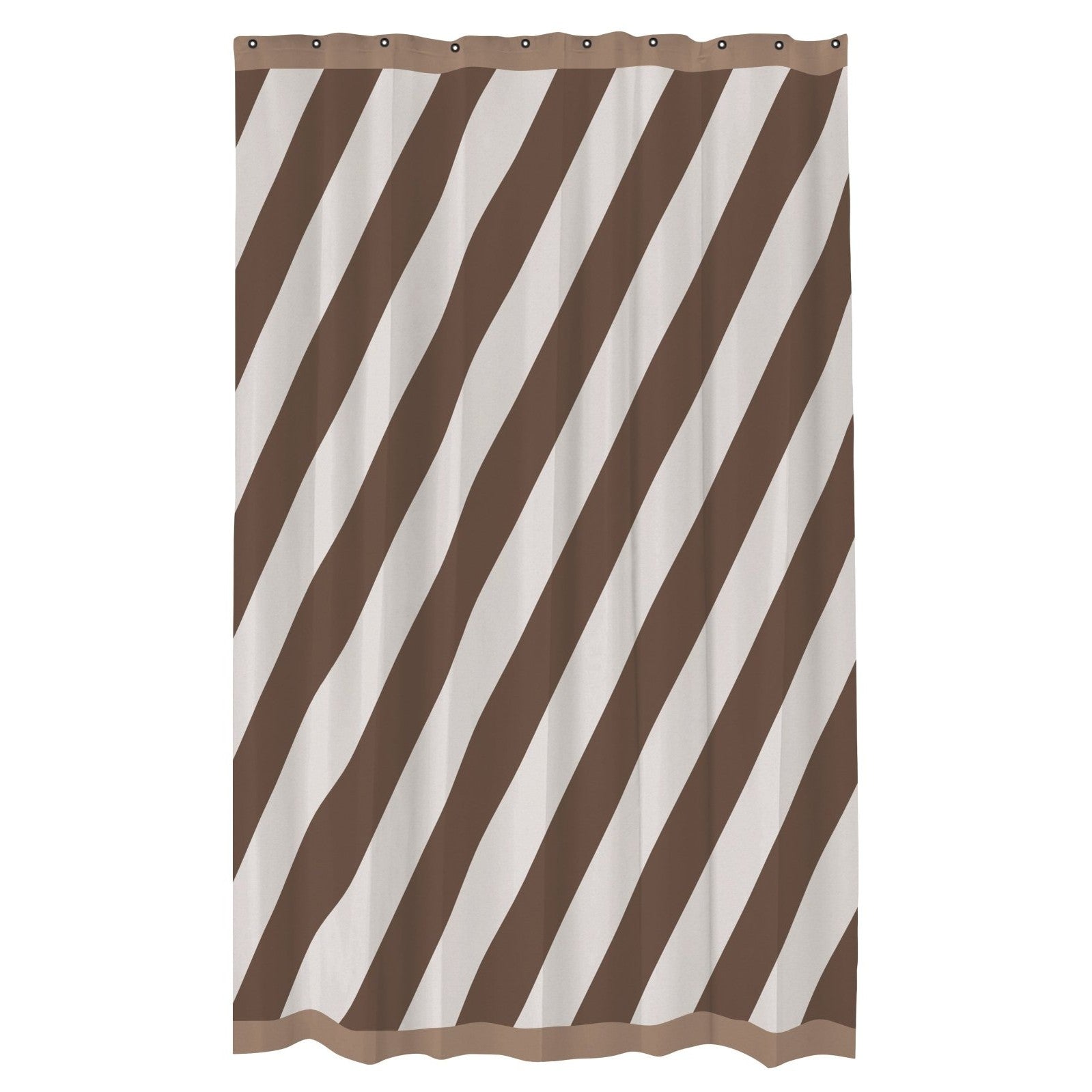 Mette Ditmer DIAGONAL Duschdraperi 150x200, Chocolate - Azalea Home