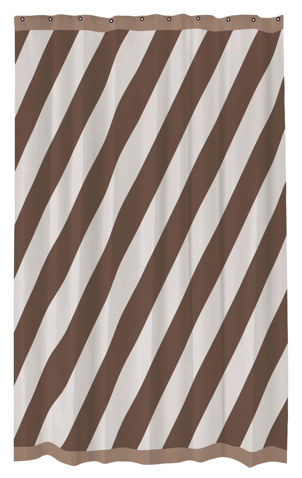 Mette Ditmer DIAGONAL Duschdraperi 150x200, Chocolate - Azalea Home