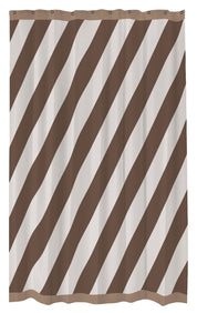 Mette Ditmer DIAGONAL Duschdraperi 150x200, Chocolate - Azalea Home