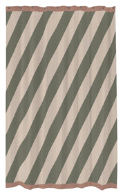 Mette Ditmer DIAGONAL Duschdraperi 150x200, Dark olive - Azalea Home